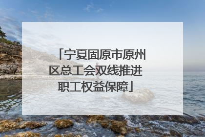 宁夏固原市原州区总工会双线推进职工权益保障