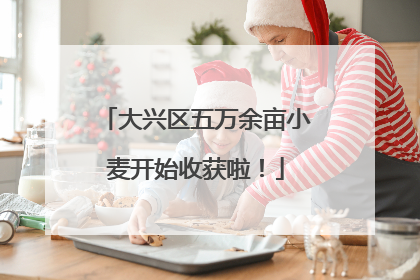 大兴区五万余亩小麦开始收获啦！