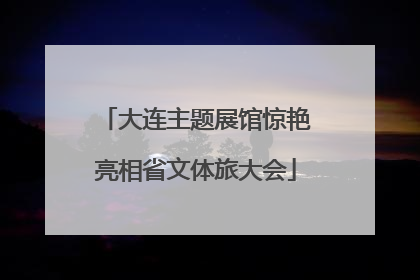 大连主题展馆惊艳亮相省文体旅大会