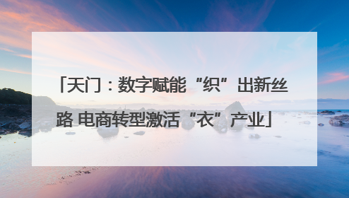 天门：数字赋能“织”出新丝路 电商转型激活“衣”产业