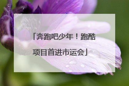 奔跑吧少年！跑酷项目首进市运会