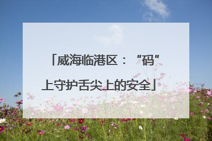 威海临港区：“码”上守护舌尖上的安全