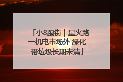 小8跑街｜星火路一机电市场外 绿化带垃圾长期未清