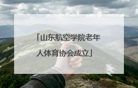 山东航空学院老年人体育协会成立