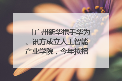 广州新华携手华为、讯方成立人工智能产业学院，今年拟招生150人