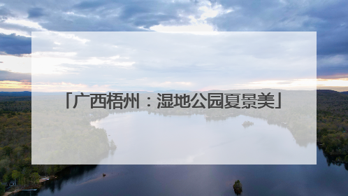 广西梧州：湿地公园夏景美
