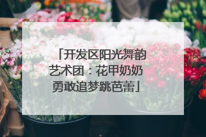 开发区阳光舞韵艺术团：花甲奶奶勇敢追梦跳芭蕾