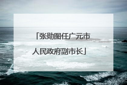 张勋图任广元市人民政府副市长