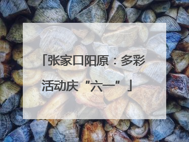 张家口阳原：多彩活动庆“六一”