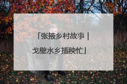 张掖乡村故事｜戈壁水乡插秧忙