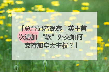 总台记者观察丨英王首次访加 “软”外交如何支持加拿大主权？
