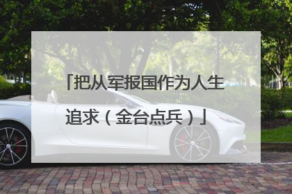 把从军报国作为人生追求（金台点兵）