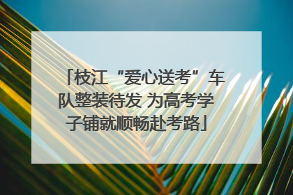 枝江“爱心送考”车队整装待发 为高考学子铺就顺畅赴考路