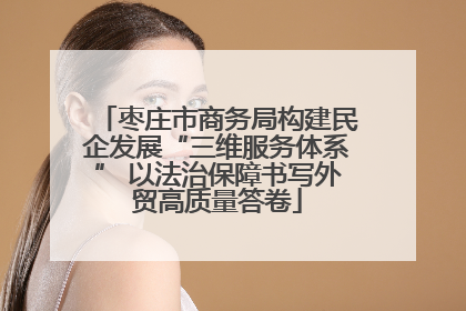 枣庄市商务局构建民企发展“三维服务体系” 以法治保障书写外贸高质量答卷