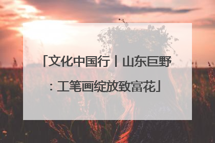 文化中国行丨山东巨野：工笔画绽放致富花