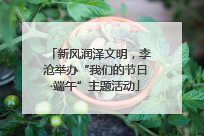 新风润泽文明，李沧举办“我们的节日·端午”主题活动