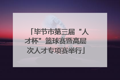 毕节市第三届“人才杯”篮球赛暨高层次人才专项赛举行