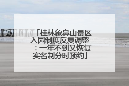 桂林象鼻山景区入园制度反复调整：一年不到又恢复实名制分时预约