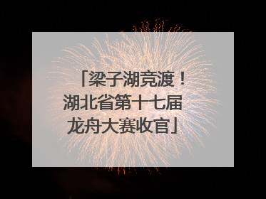 梁子湖竞渡！湖北省第十七届龙舟大赛收官
