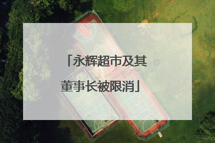 永辉超市及其董事长被限消