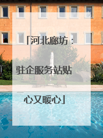 河北廊坊：驻企服务站贴心又暖心