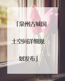 泉州古城国土空间详细规划发布