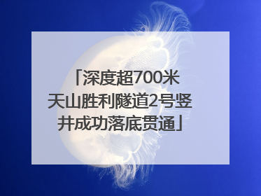 深度超700米 天山胜利隧道2号竖井成功落底贯通