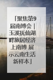 聚焦第9届南博会｜玉溪抚仙湖畔旅居经济上南博 展示云南生活新样本