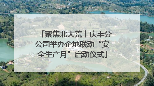 聚焦北大荒丨庆丰分公司举办企地联动“安全生产月”启动仪式