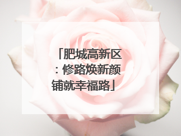 肥城高新区：修路焕新颜铺就幸福路