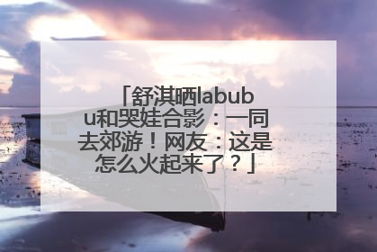 舒淇晒labubu和哭娃合影：一同去郊游！网友：这是怎么火起来了？