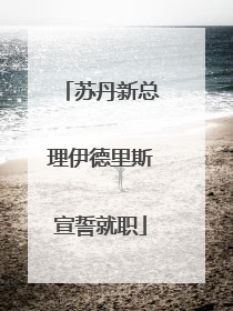 苏丹新总理伊德里斯宣誓就职