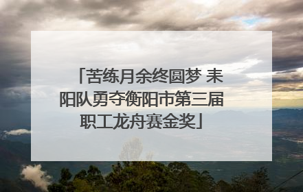 苦练月余终圆梦 耒阳队勇夺衡阳市第三届职工龙舟赛金奖