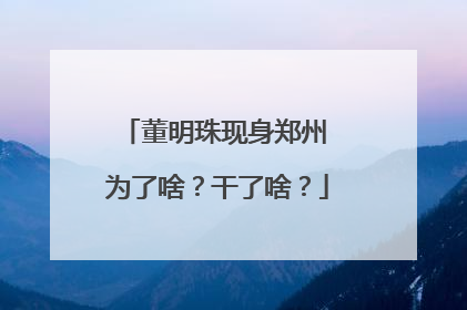 董明珠现身郑州 为了啥？干了啥？