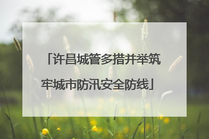 许昌城管多措并举筑牢城市防汛安全防线