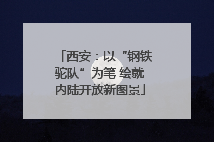 西安：以“钢铁驼队”为笔 绘就内陆开放新图景
