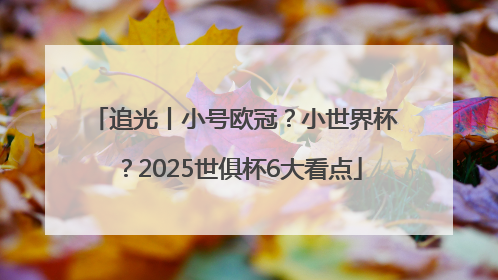 追光丨小号欧冠？小世界杯？2025世俱杯6大看点