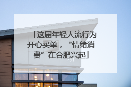 这届年轻人流行为开心买单，“情绪消费”在合肥兴起