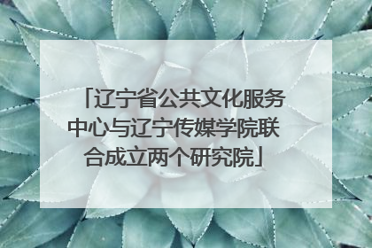 辽宁省公共文化服务中心与辽宁传媒学院联合成立两个研究院