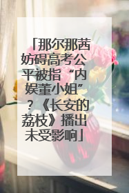 那尔那茜妨碍高考公平被指“内娱董小姐”？《长安的荔枝》播出未受影响