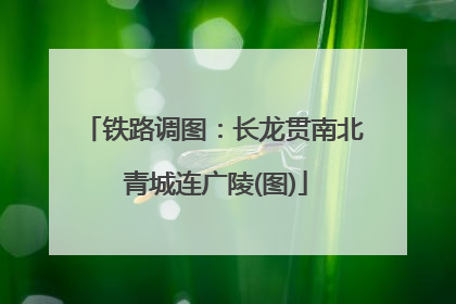 铁路调图：长龙贯南北 青城连广陵(图)