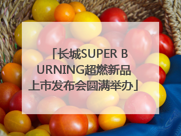 长城SUPER BURNING超燃新品上市发布会圆满举办