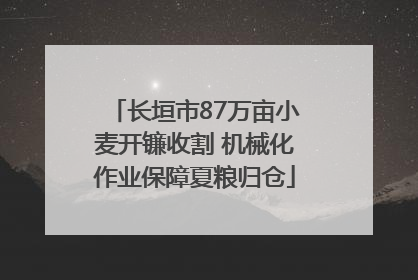 长垣市87万亩小麦开镰收割 机械化作业保障夏粮归仓
