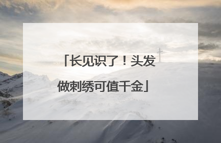长见识了！头发做刺绣可值千金