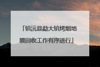 镇沅县勐大镇烤烟地膜回收工作有序进行
