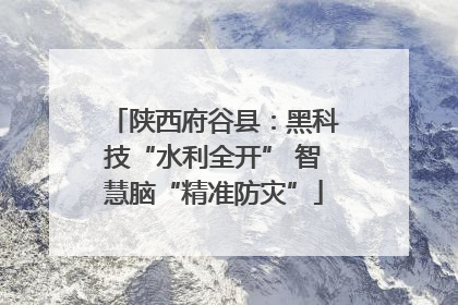 陕西府谷县：黑科技“水利全开” 智慧脑“精准防灾”