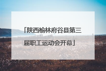 陕西榆林府谷县第三届职工运动会开幕