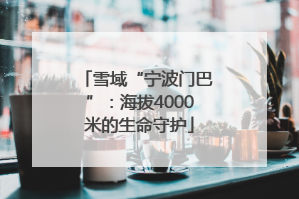 雪域“宁波门巴”:海拔4000米的生命守护