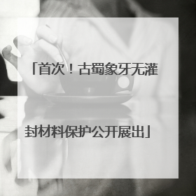 首次！古蜀象牙无灌封材料保护公开展出