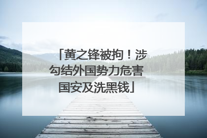 黄之锋被拘！涉勾结外国势力危害国安及洗黑钱